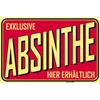 Absinthe-Schild rot