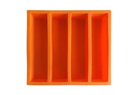 Eisform für Eisstangen "Collins" (orange) / Collins Ice Mold  13cm (4 Stangen pro Form)