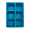 Eisform für grosse Eiswürfel (blau)/Ice Cube Tray 5cm x 5cm (6 Würfel pro Form)