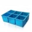 Eisform für grosse Eiswürfel (blau)/Ice Cube Tray 5cm x 5cm (6 Würfel pro Form) | Bild 2